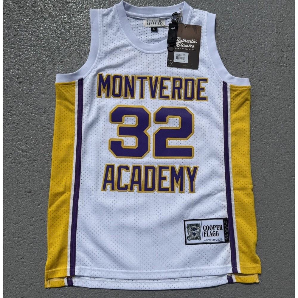 Men’s Cooper Flagg Montverde Academy High School Jersey White Small